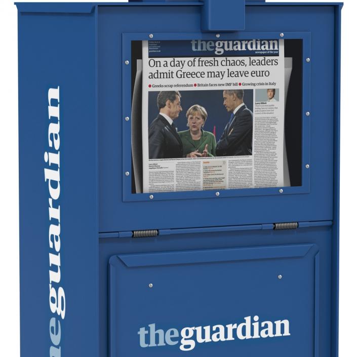 3D Classic Newspaper Box