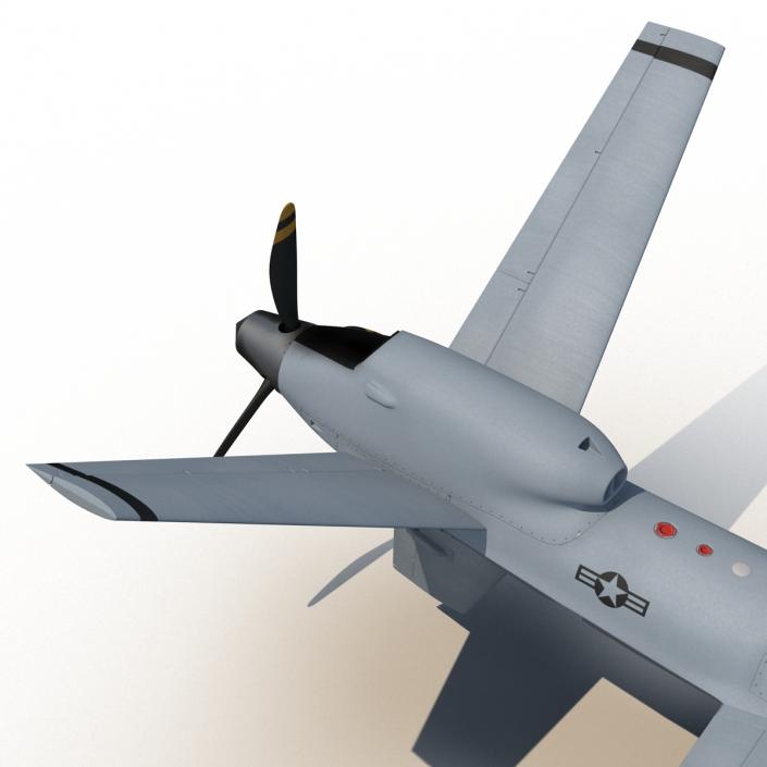 3D Unmanned Combat Air Vehicle MQ 9 Reaper UAV model