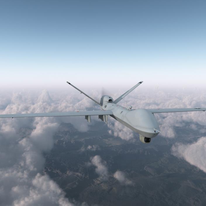 3D Unmanned Combat Air Vehicle MQ 9 Reaper UAV model