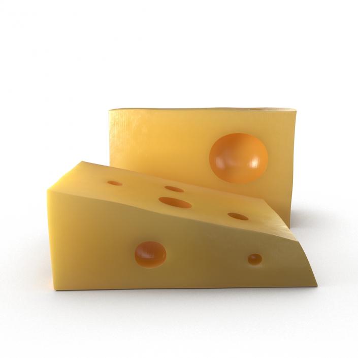 Cheese Wedge 3 3D model