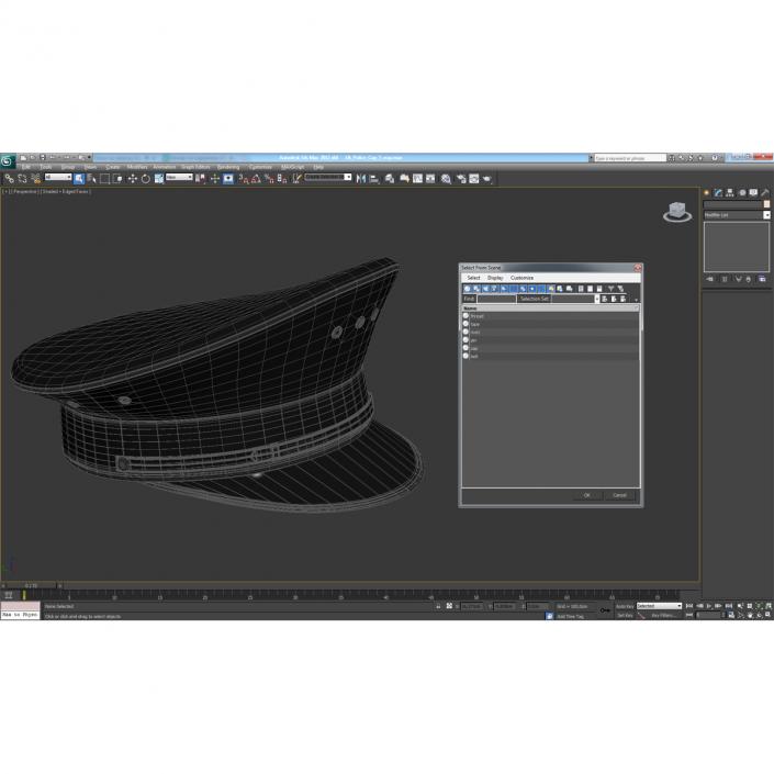 3D model Uk Police Cap 3