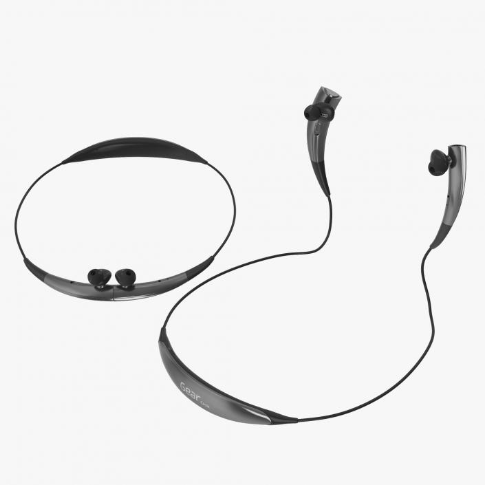 Bluetooth Headset Samsung Gear Circle Black Set 3D