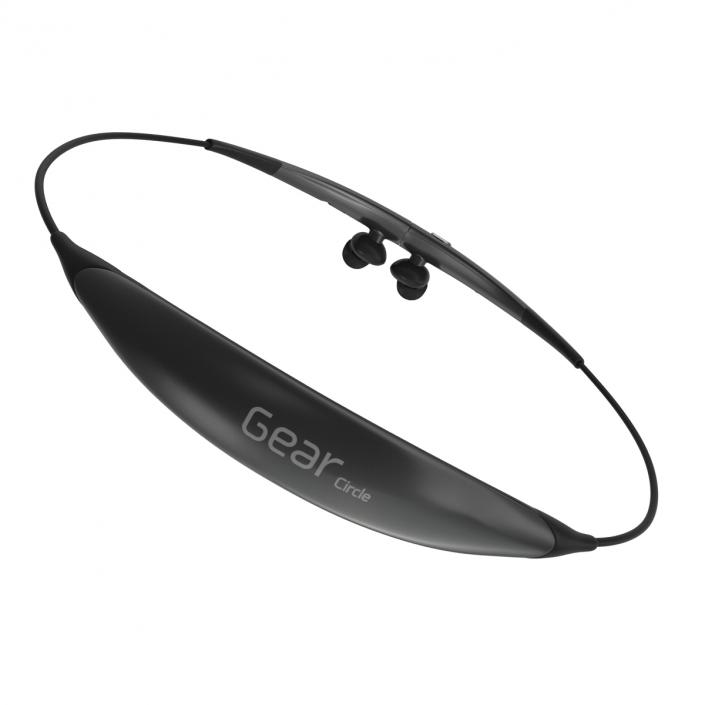 Bluetooth Headset Samsung Gear Circle Black Set 3D