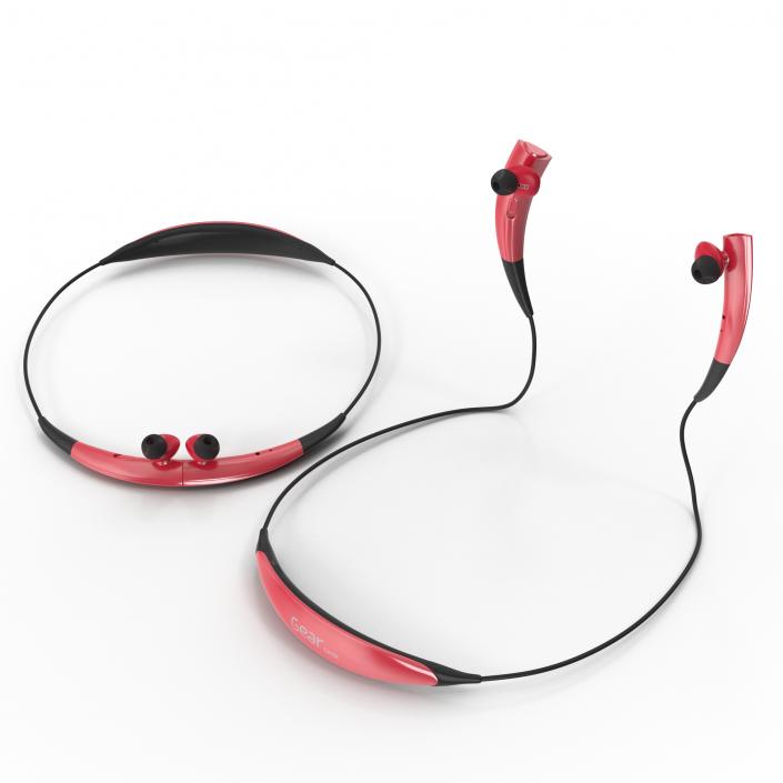 3D Bluetooth Headset Samsung Gear Circle Pink Set