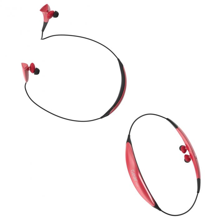 3D Bluetooth Headset Samsung Gear Circle Pink Set