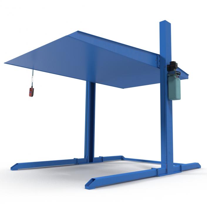 3D model Two Post Parking Car Lift