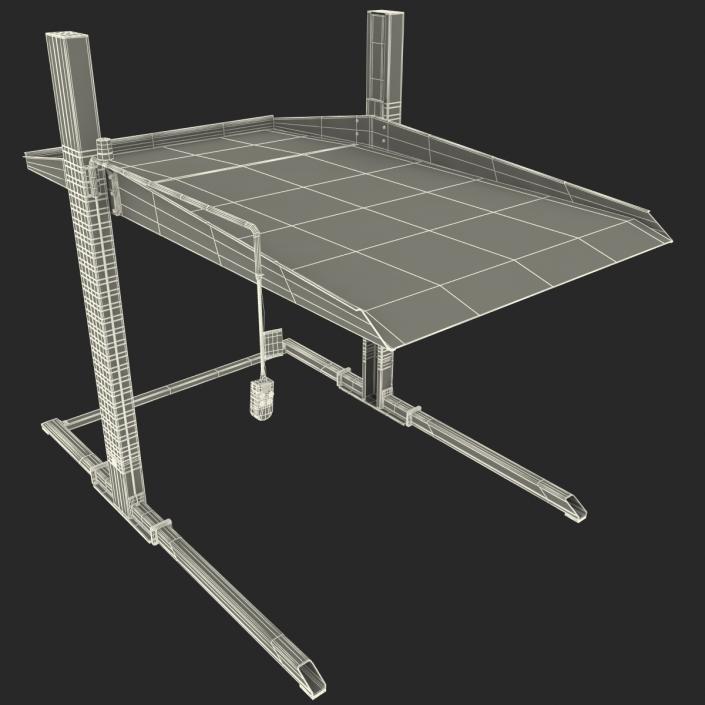 3D model Two Post Parking Car Lift