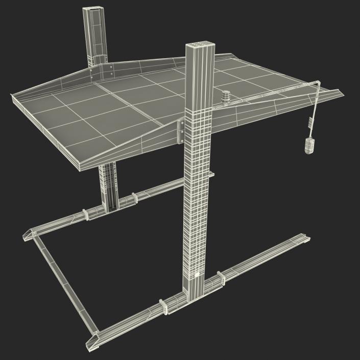 3D model Two Post Parking Car Lift