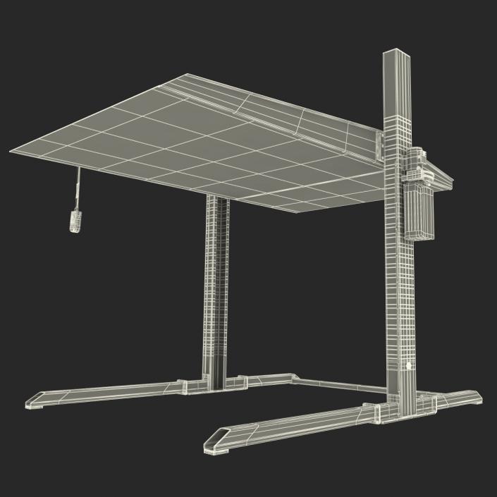 3D model Two Post Parking Car Lift