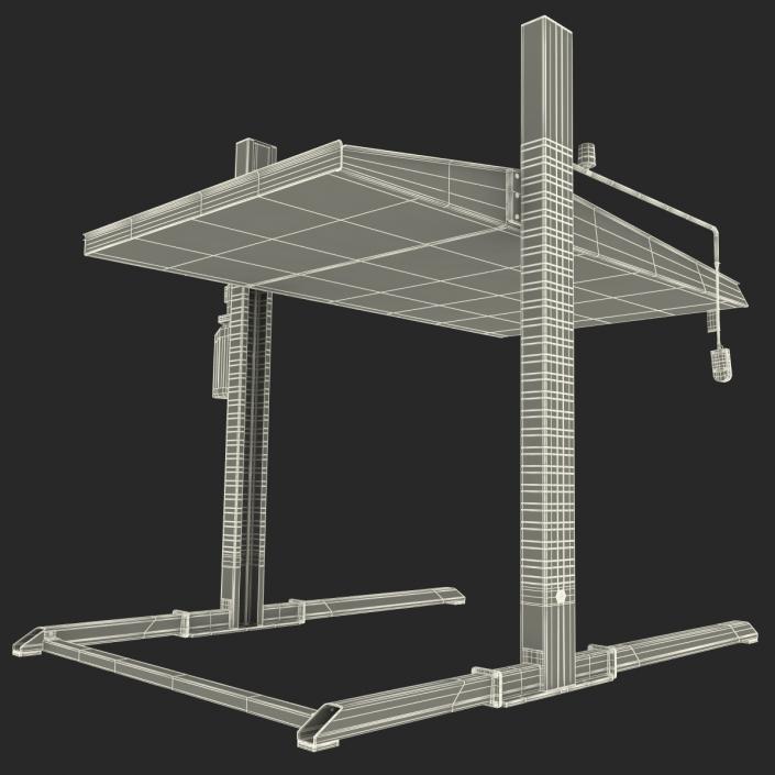 3D model Two Post Parking Car Lift