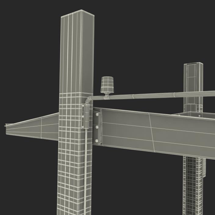 3D model Two Post Parking Car Lift