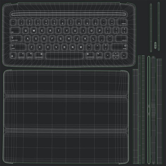 3D model Apple Smart Keyboard