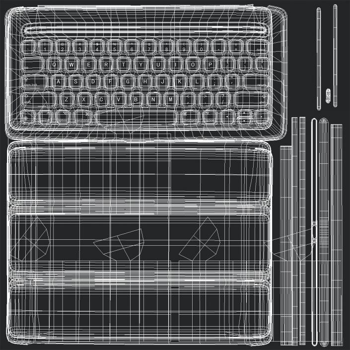 3D Ipad Pro and Apple Smart Keyboard model