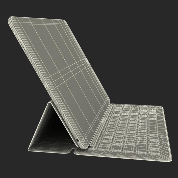 3D model Ipad Pro and Apple Smart Keyboard Rigged