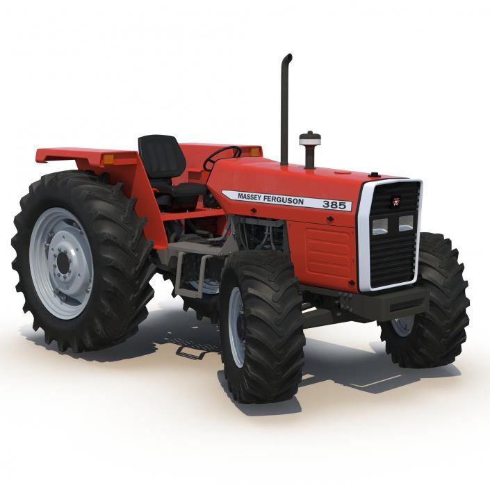 Tractor Massey Ferguson 385 Rigged 3D model