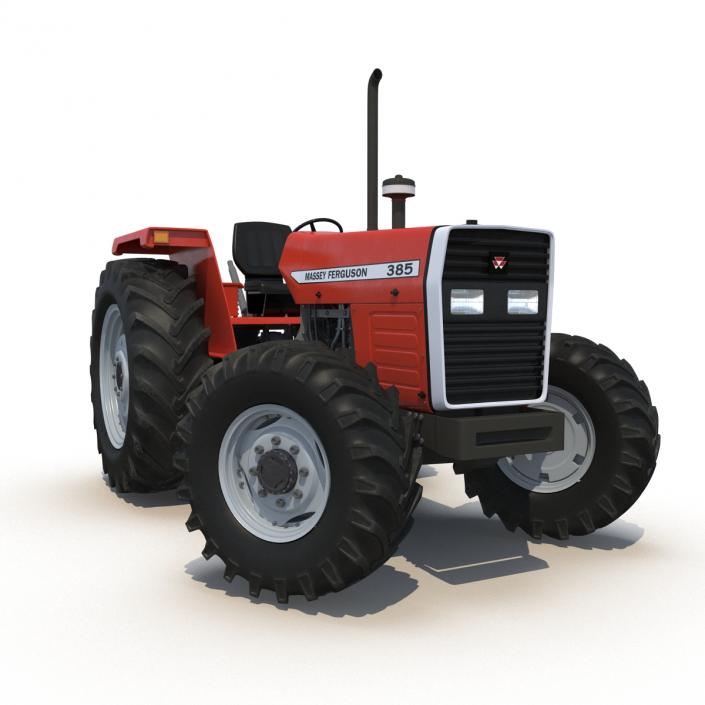 Tractor Massey Ferguson 385 Rigged 3D model