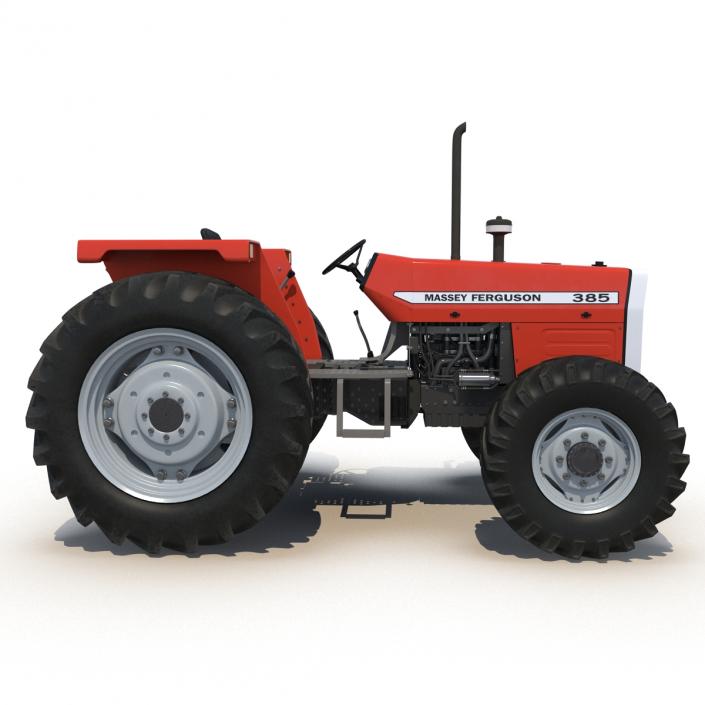 Tractor Massey Ferguson 385 Rigged 3D model