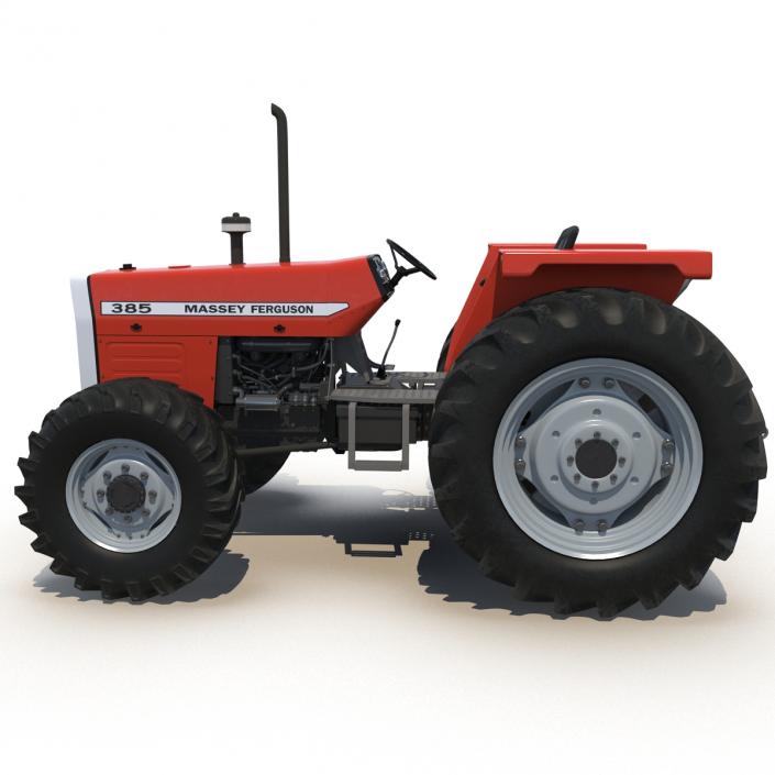 Tractor Massey Ferguson 385 Rigged 3D model