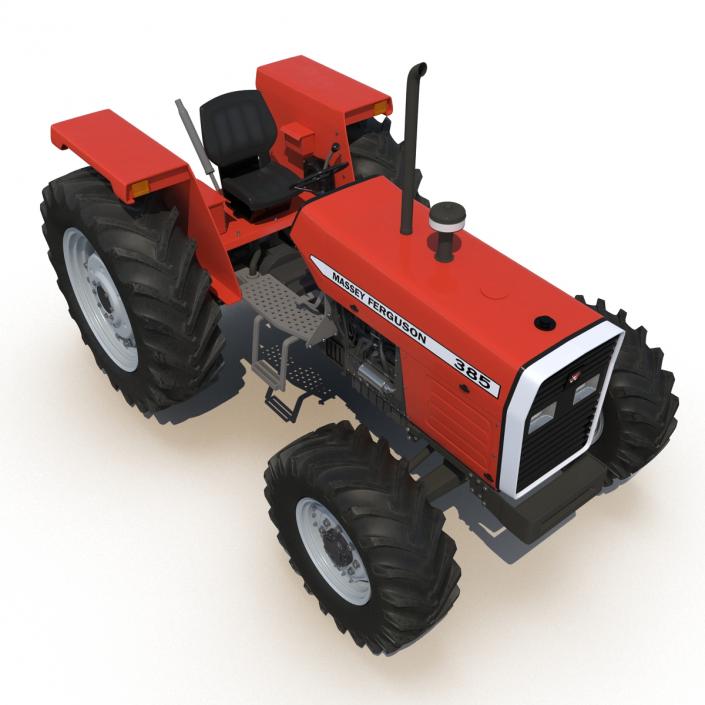 Tractor Massey Ferguson 385 Rigged 3D model