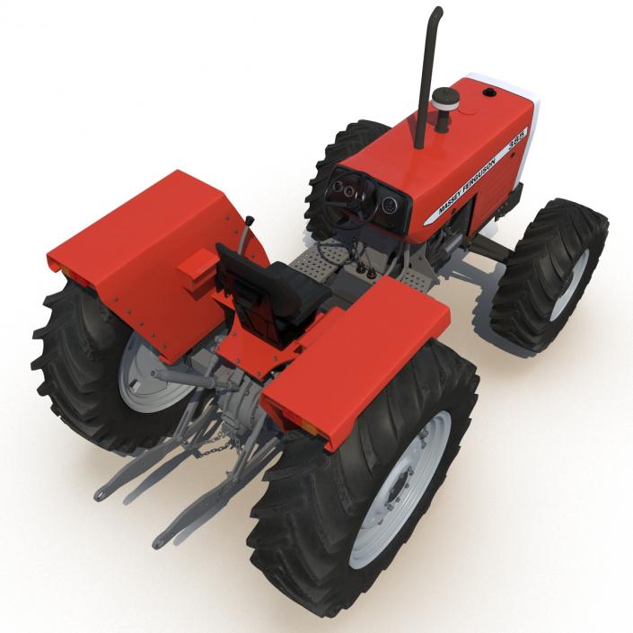 Tractor Massey Ferguson 385 Rigged 3D model