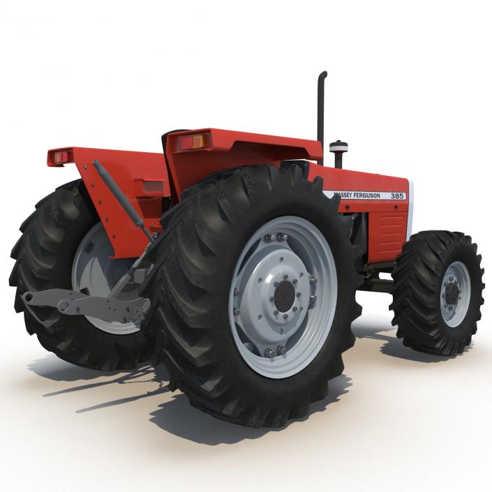 Tractor Massey Ferguson 385 Rigged 3D model