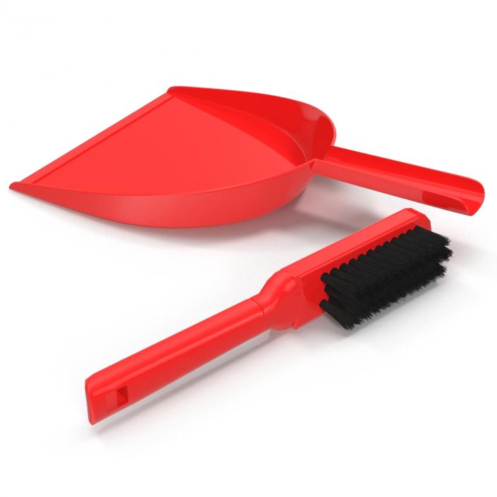 3D Dustpan and Brush Set