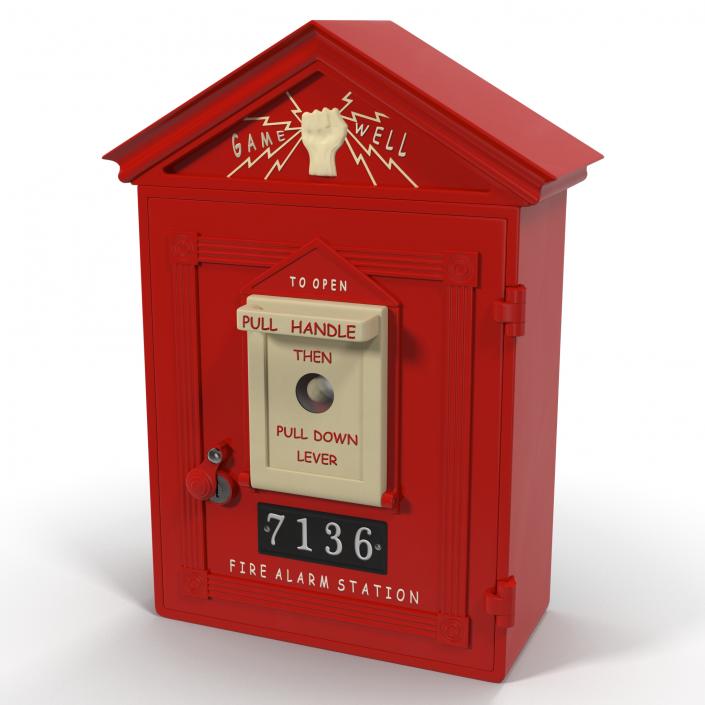 Fire Alarm Box 3D model