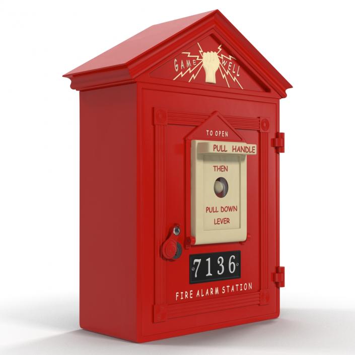 Fire Alarm Box 3D model