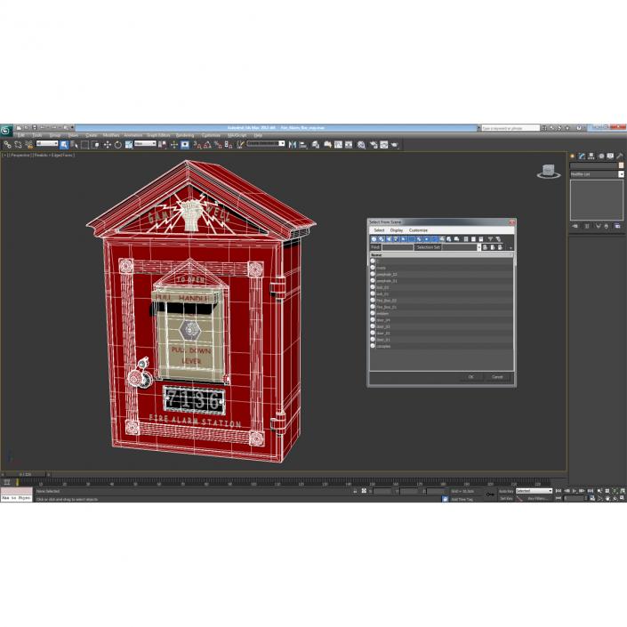 Fire Alarm Box 3D model