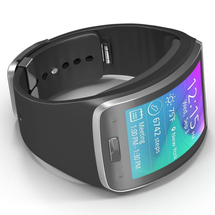 3D model Samsung Gear S Black