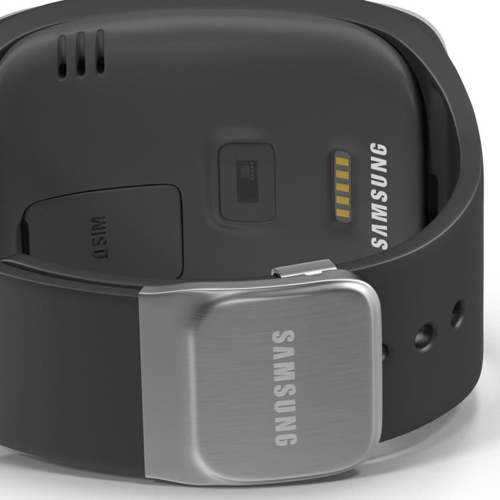 3D model Samsung Gear S Black