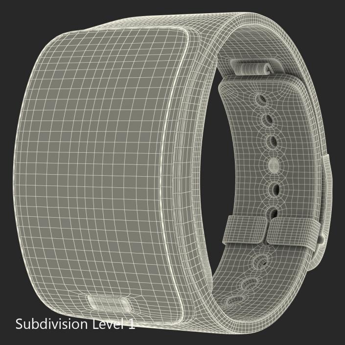 3D model Samsung Gear S Black