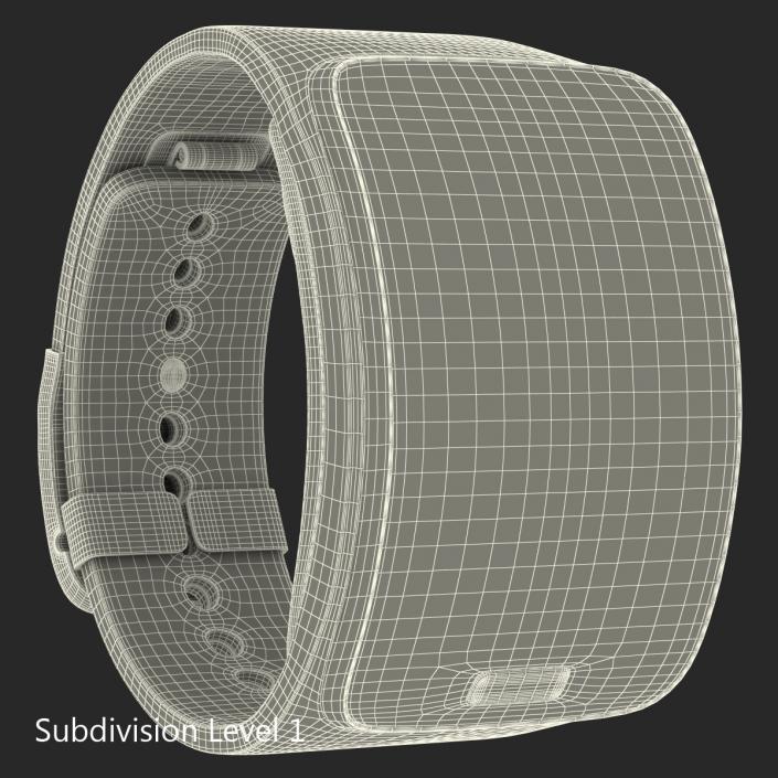 3D model Samsung Gear S White