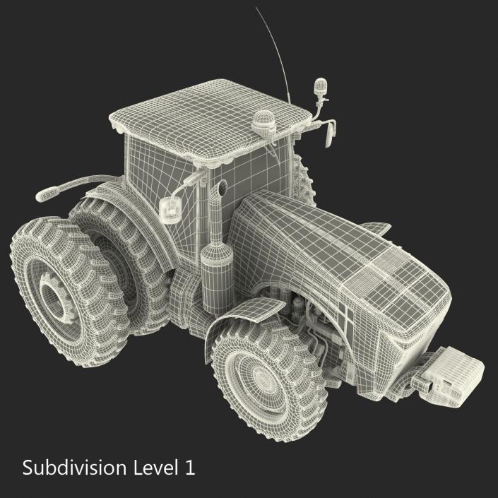 Tractor Generic 3 Rigged 3D model