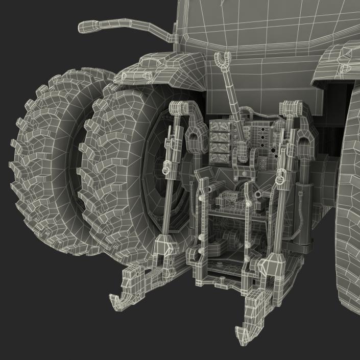 Tractor Generic 3 Rigged 3D model