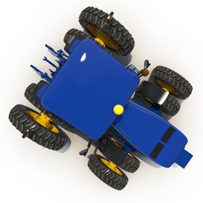 Tractor Generic 4 Rigged 3D model