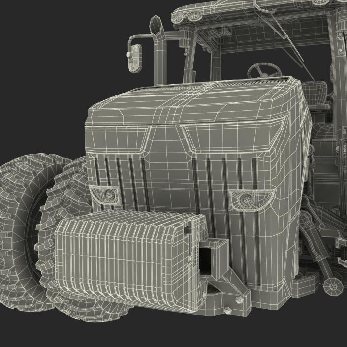 Tractor Generic 4 Rigged 3D model