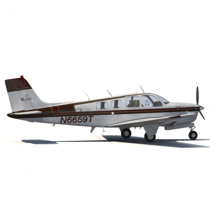 3D model Beechcraft Bonanza 2