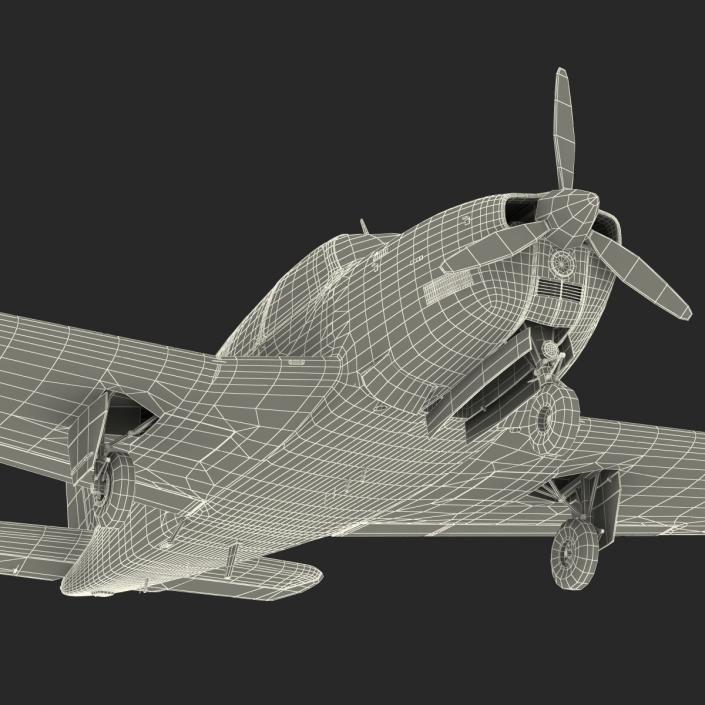 3D model Beechcraft Bonanza 2