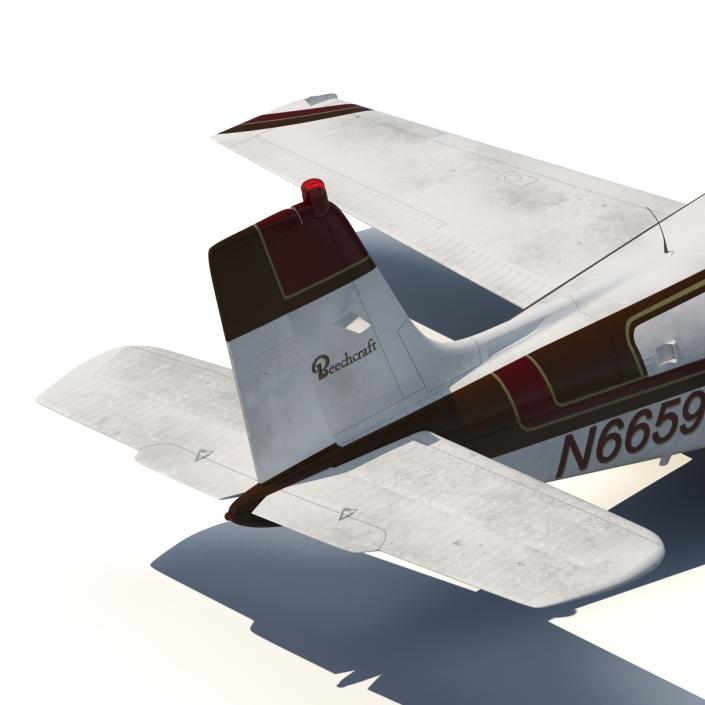 Beechcraft Bonanza 2 Rigged 3D