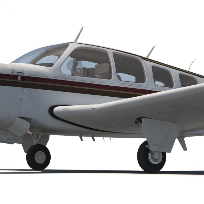 Beechcraft Bonanza 2 Rigged 3D