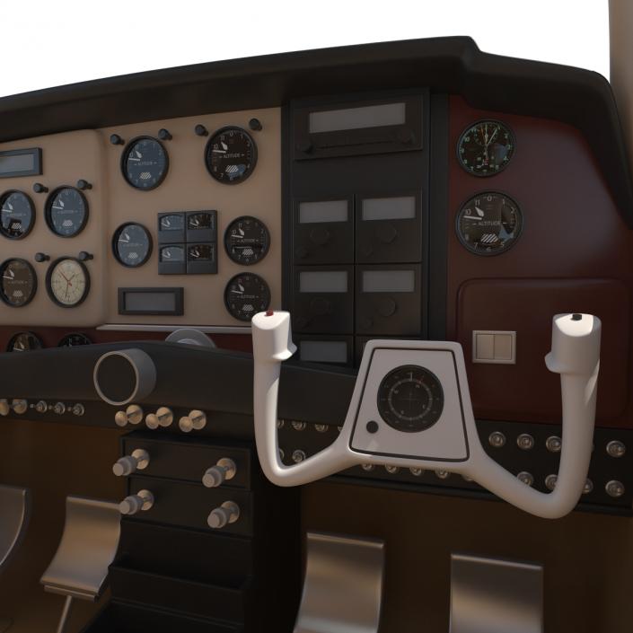 Beechcraft Bonanza 2 Rigged 3D