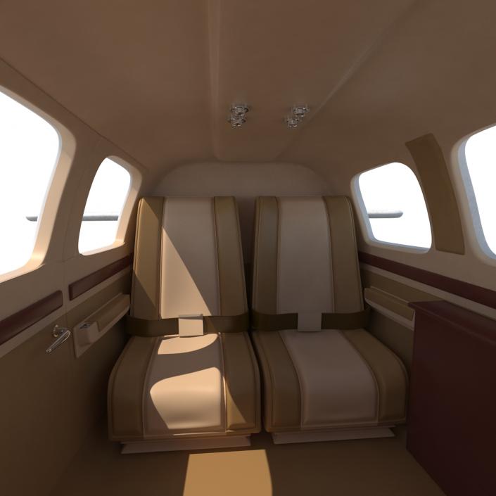 Beechcraft Bonanza 2 Rigged 3D