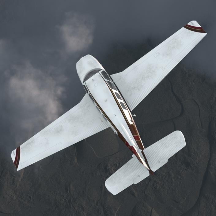 Beechcraft Bonanza 2 Rigged 3D