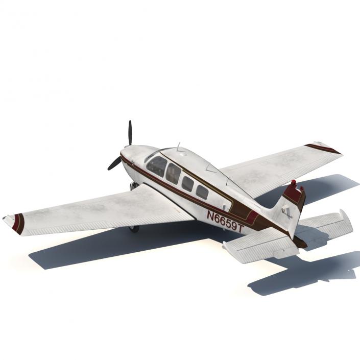 Beechcraft Bonanza 2 Rigged 3D