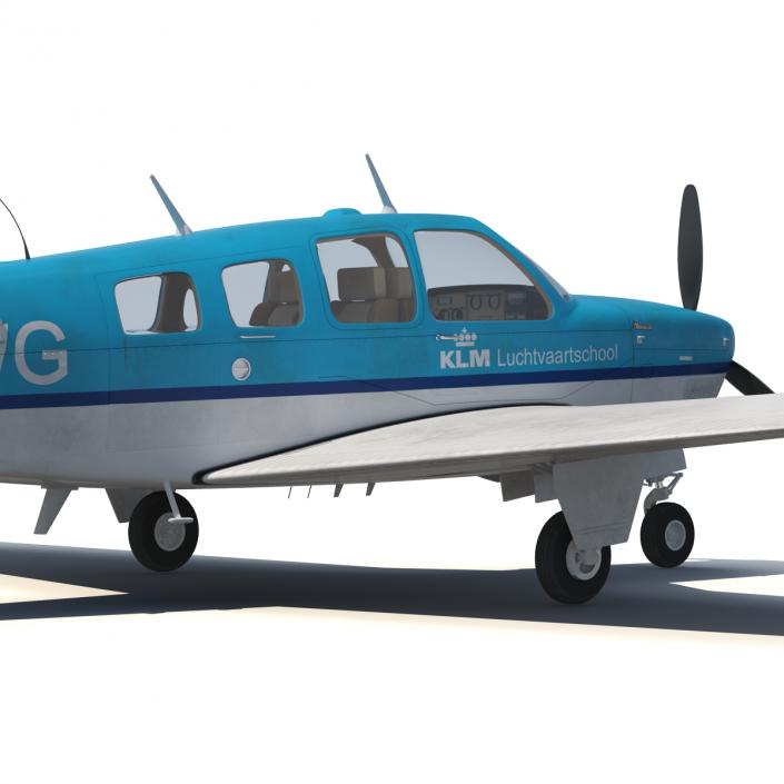 Beechcraft Bonanza 3 Rigged 3D