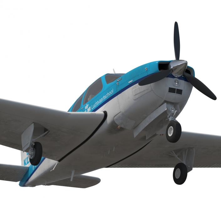 Beechcraft Bonanza 3 Rigged 3D