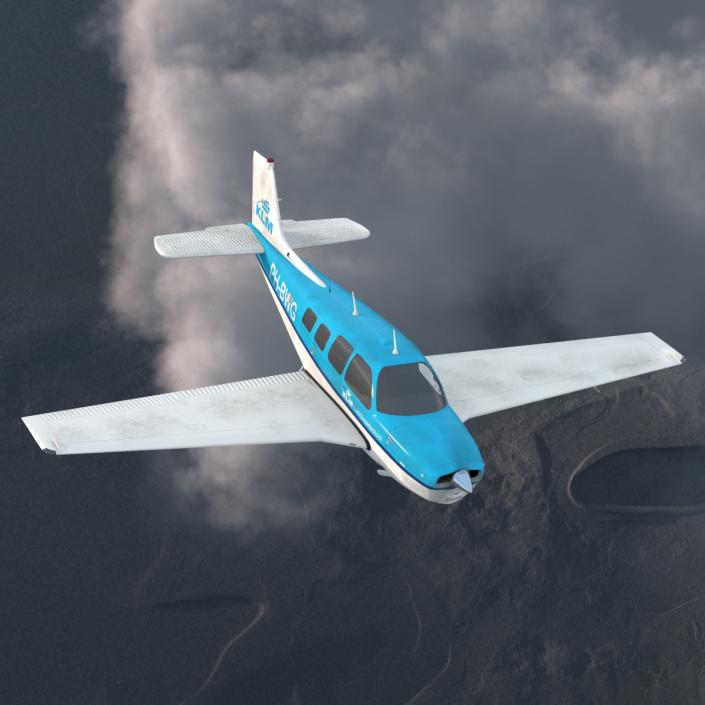 Beechcraft Bonanza 3 Rigged 3D