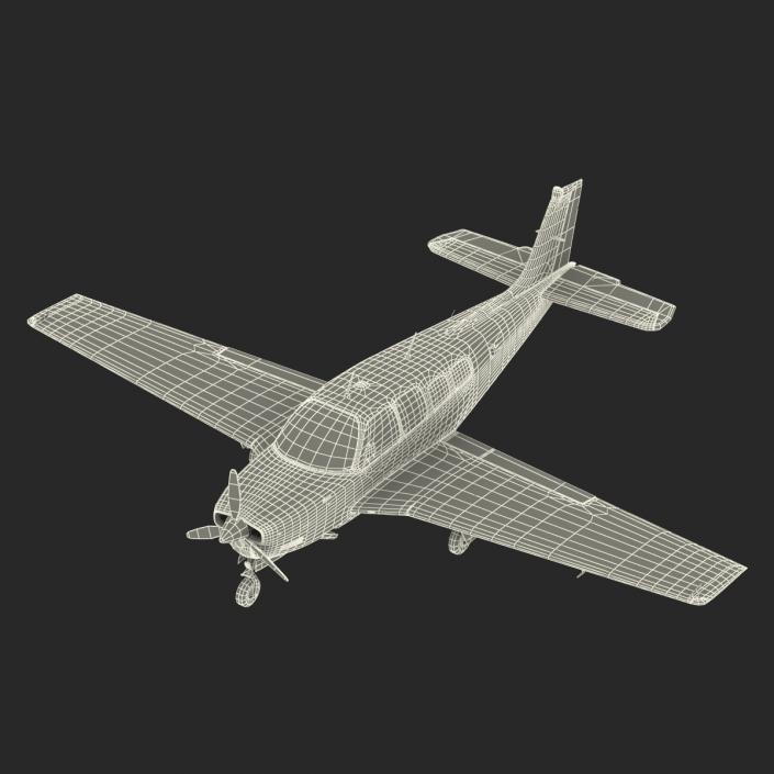 Beechcraft Bonanza 3 Rigged 3D