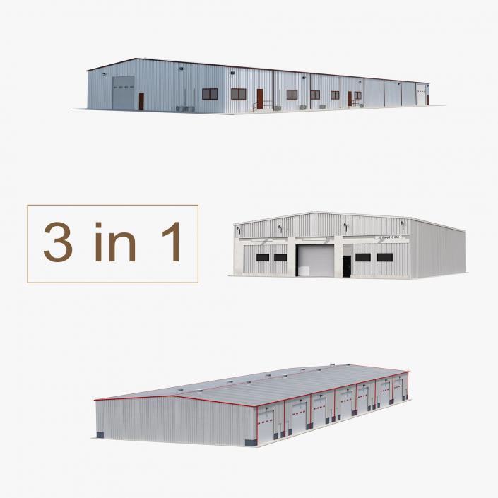 3D model Warehouse Buildings 3D Models Collection